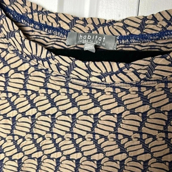 Habitat style 54213 boxy drop pullover crew neck dolma. 3/4 sleeves ,boxy sz med - Picture 7 of 16